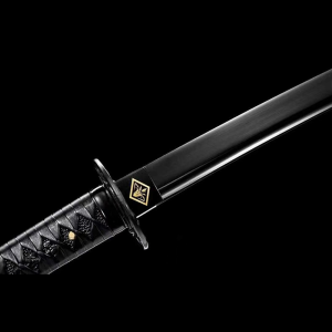 Tactical Black Samurai Sword(DC53 CARBON STEEL)