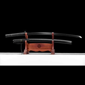 Tactical Black Samurai Sword(DC53 CARBON STEEL)